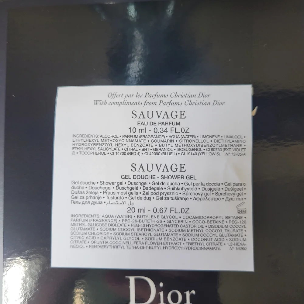 DIOR Sauvage Travel Gift Set NEW mini